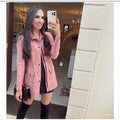 Casaco Parka Feminino em Bengaline para o Inverno